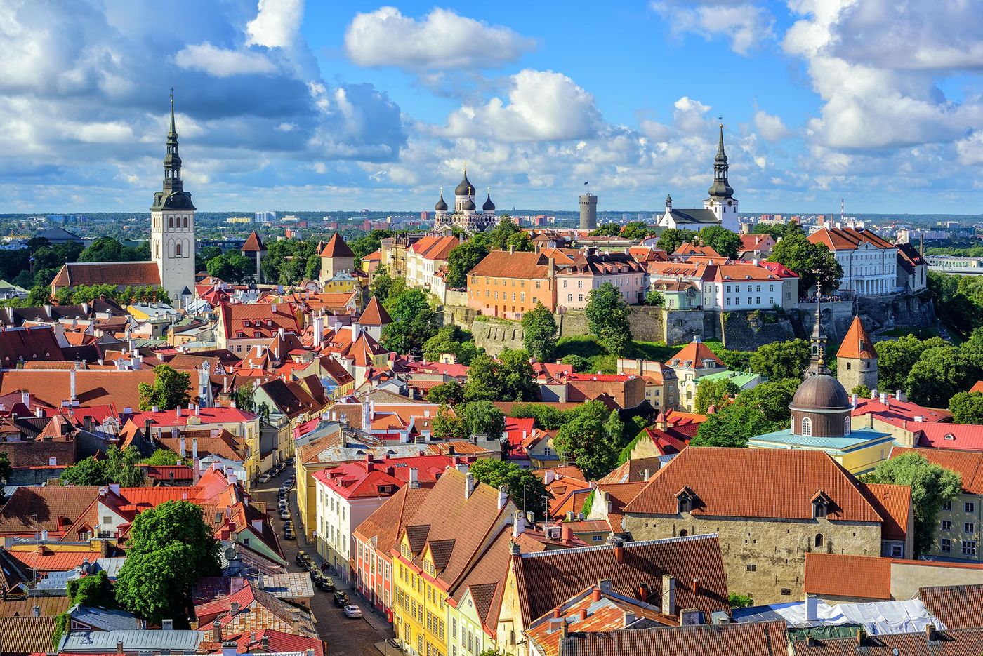 La vieille ville médiévale de Tallinn (Estonie)