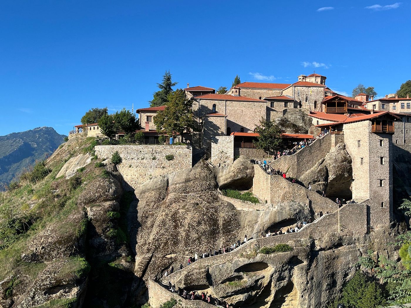 Accès piéton monastère du Grand Météore
