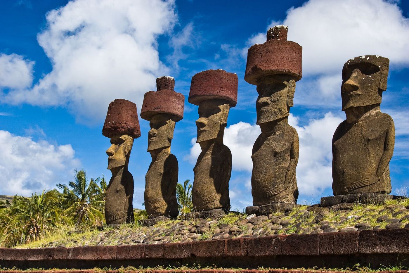 Île de Pâques Ahu Nau Nau