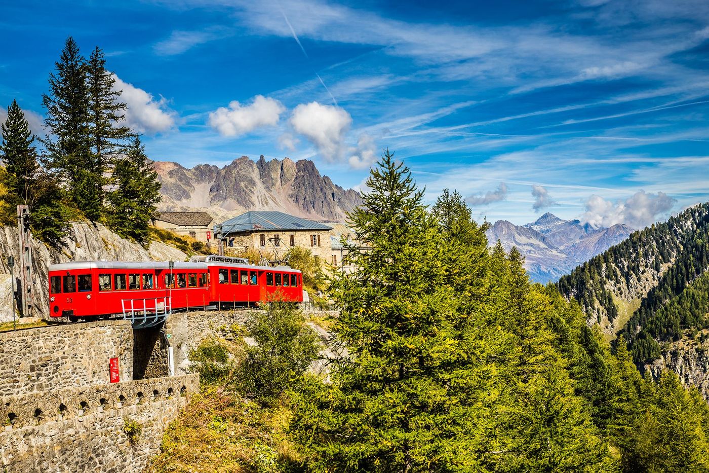 Alpes Train du Montenvers Mer de glace