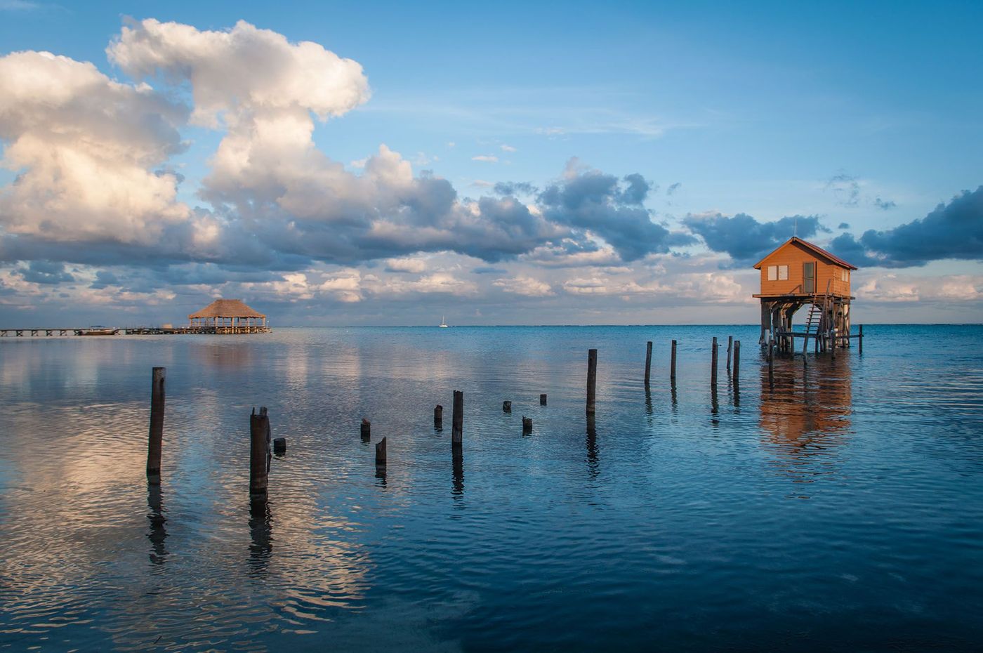 Maison sur pilotis à Ambergris Caye - Belize