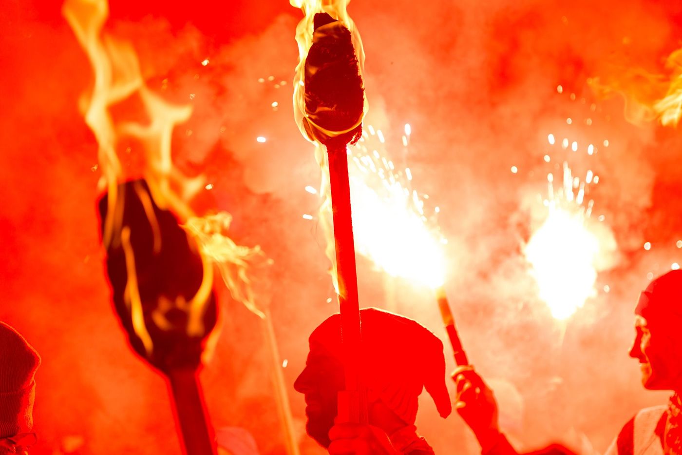 Angleterre Lewes Guy Fawkes night