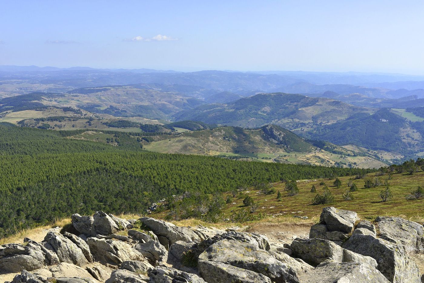 Ardèche Monts d'Ardèche vus du Mont Mézenc