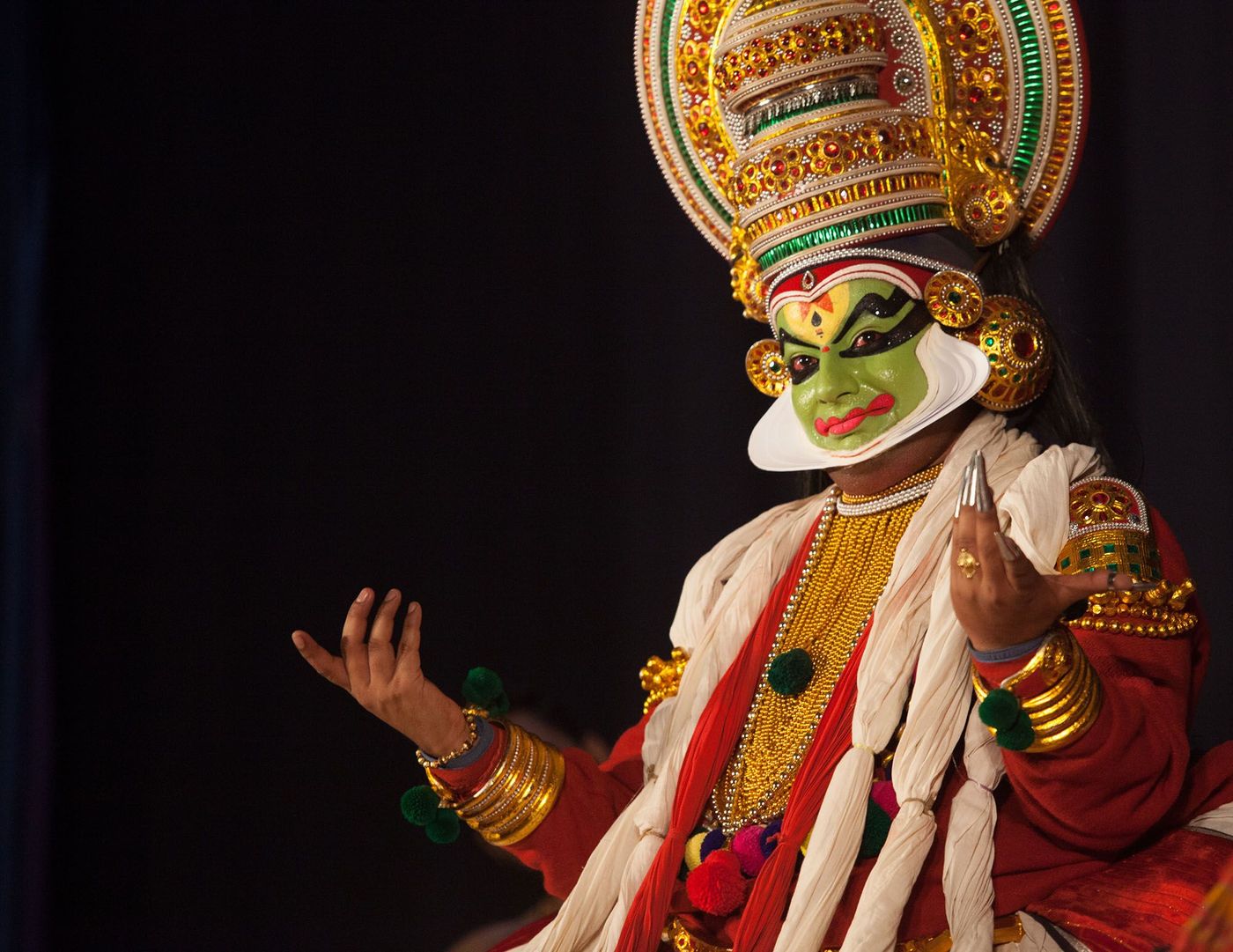 Handsome kathakali artist