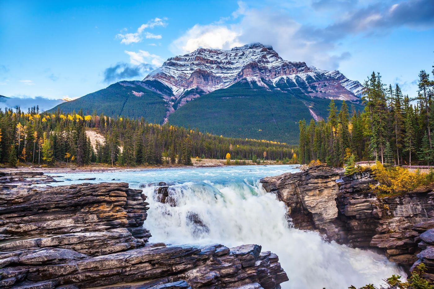 Athabasca Falls Cascade Canada