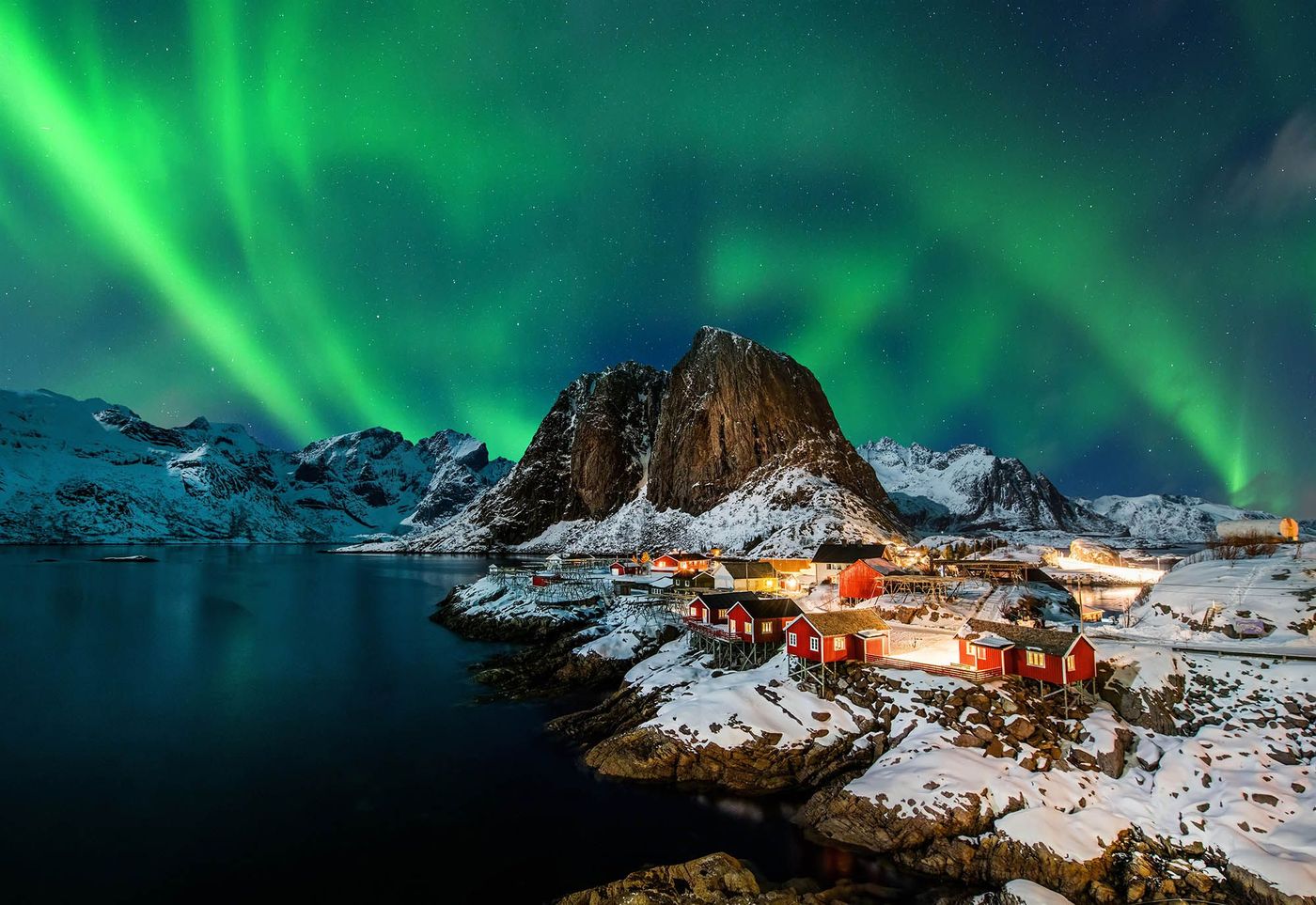Aurores boréales - Îles Lofoten