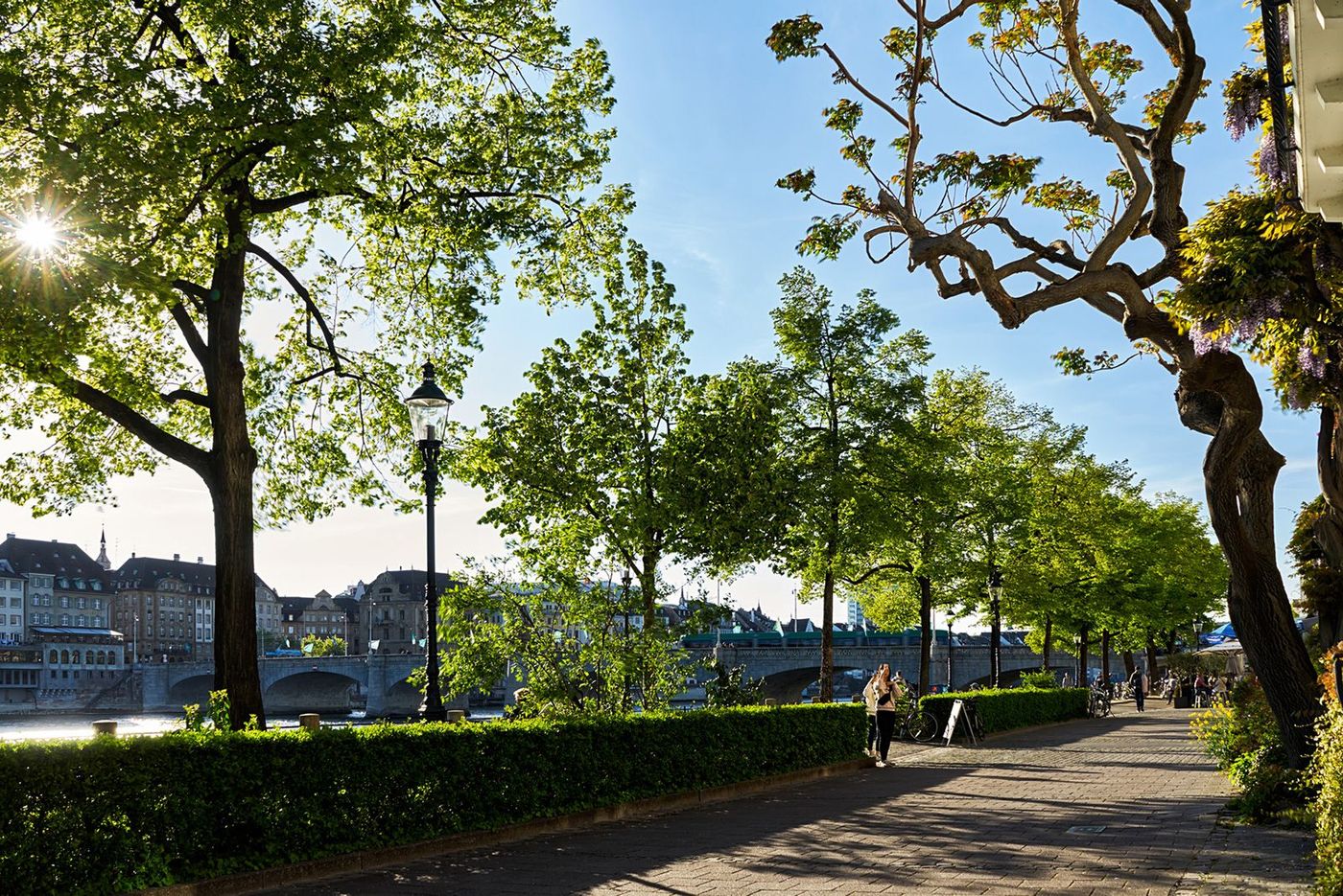 Suisse Bâle Promenade le long du Rhin