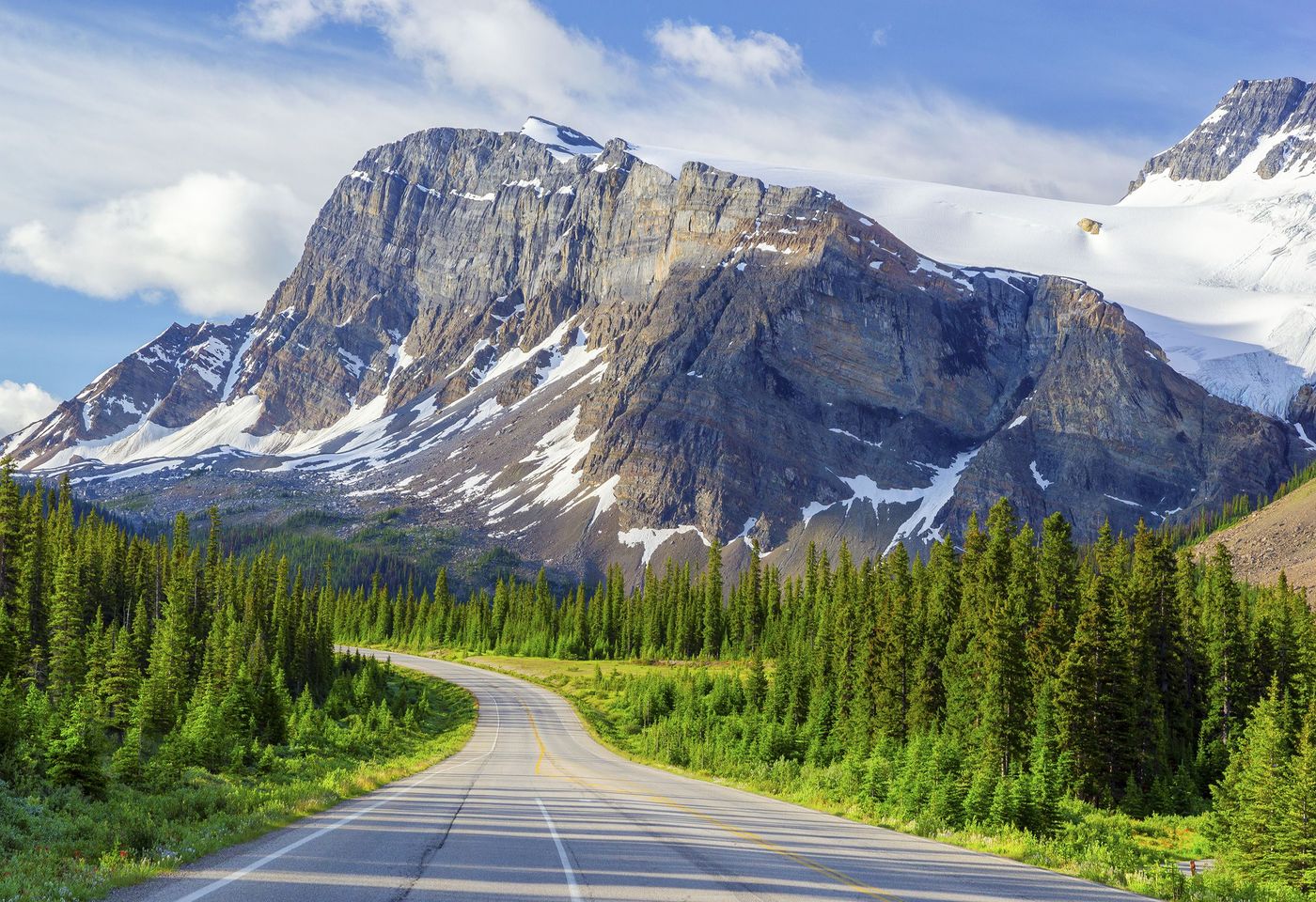 Canada Alberta Icefields Parkway Bow Peak