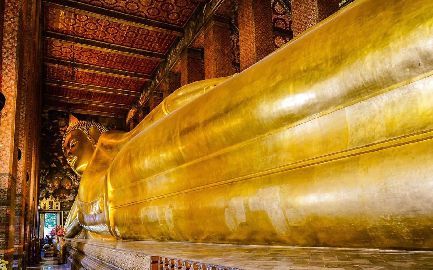 Bangkok Wat Pho Bouddha couché