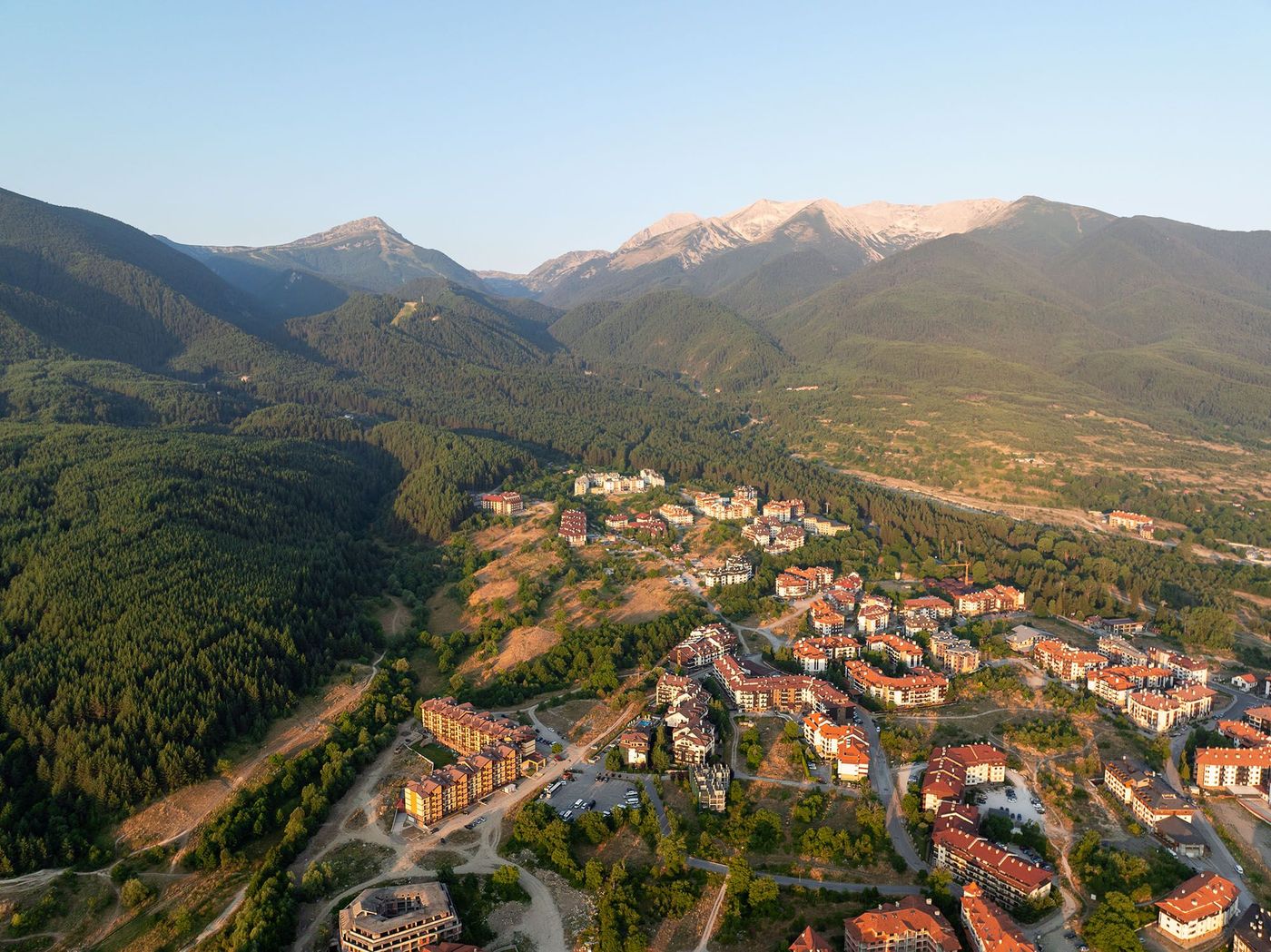 Coucher de soleil sur Bansko - Bulgarie