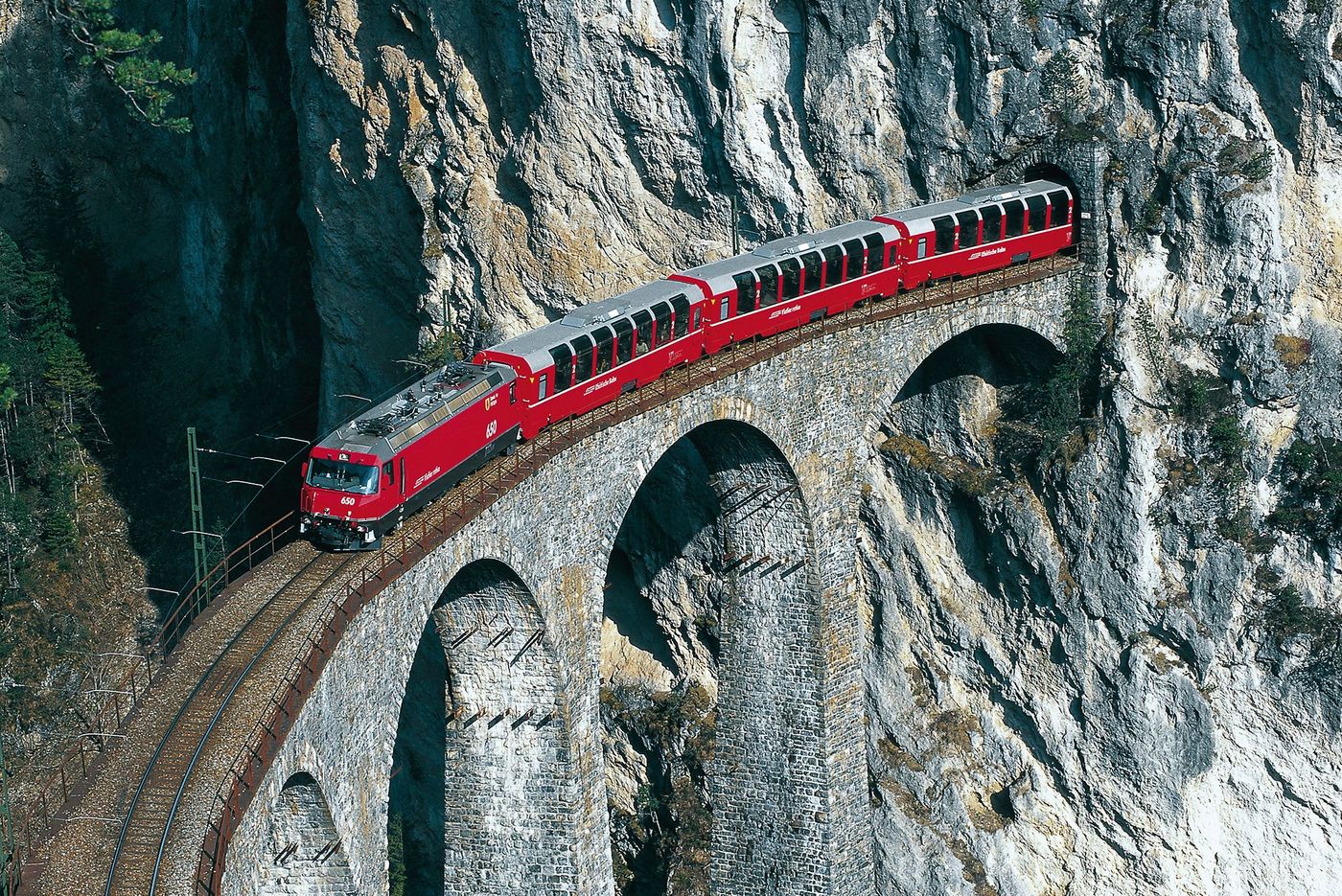 Suisse Bernina Express Viaduc de Landwasser