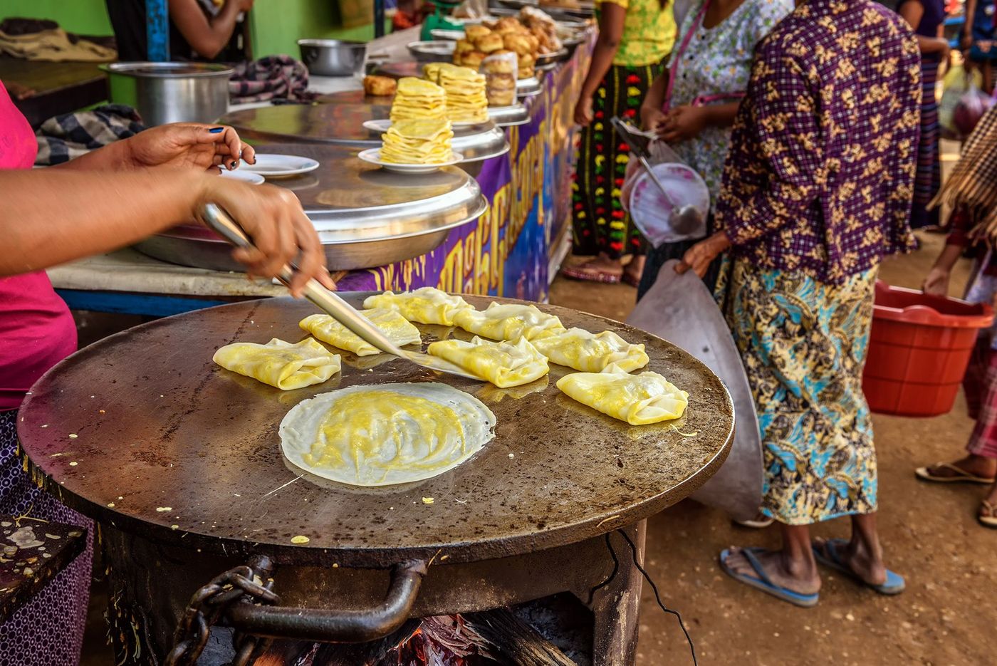 Birmanie Yangon Street food