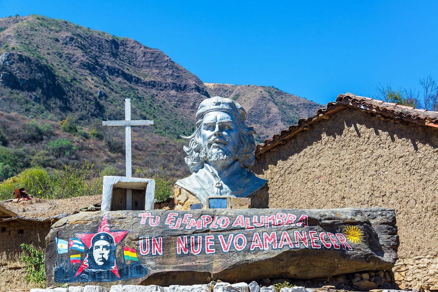 Bolivie La Higuera Statue du Che