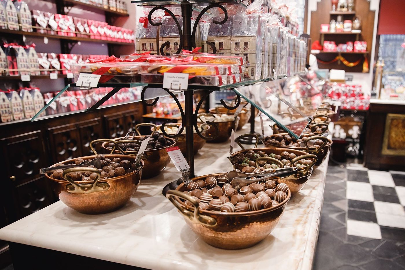 Boutique traditionnelle de chocolat