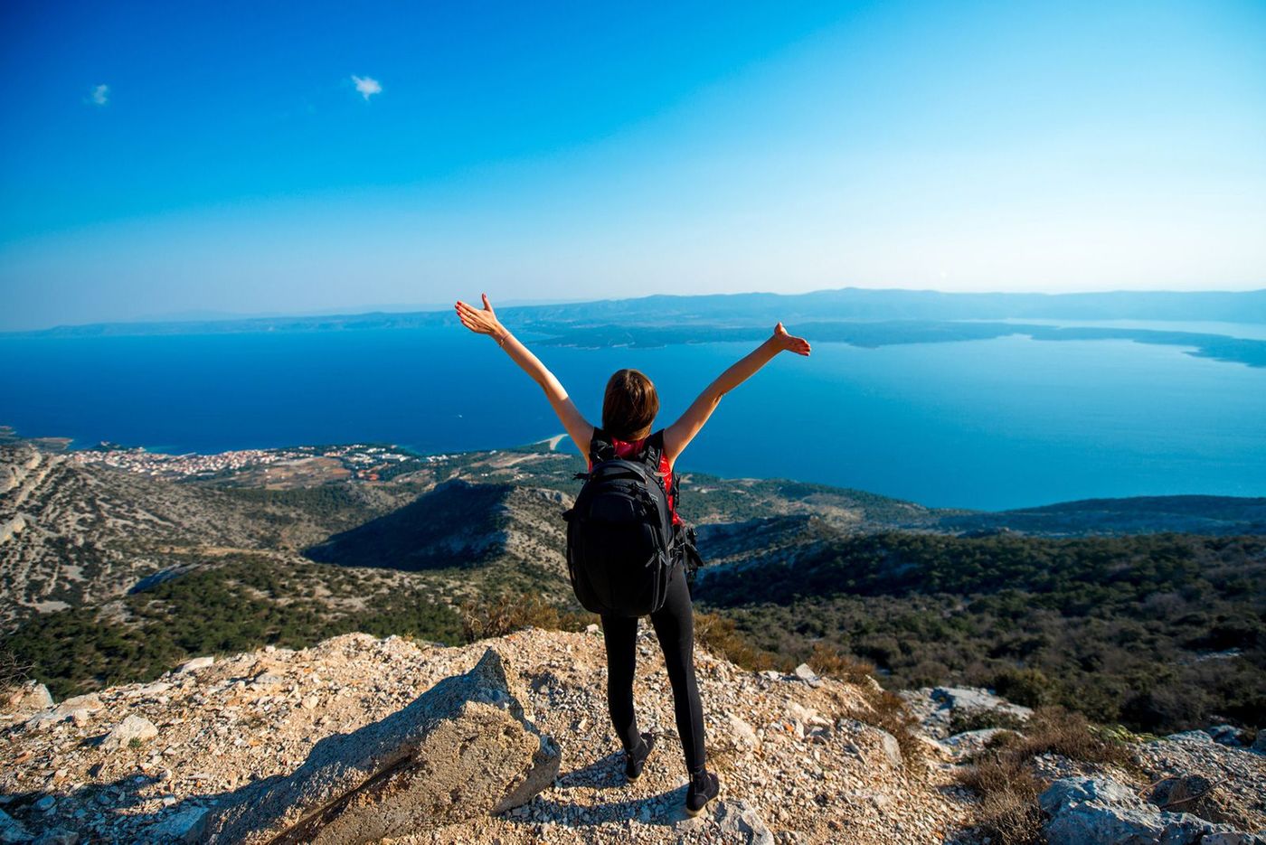 Croatie Île de Brac Sommet de Vidova Gora