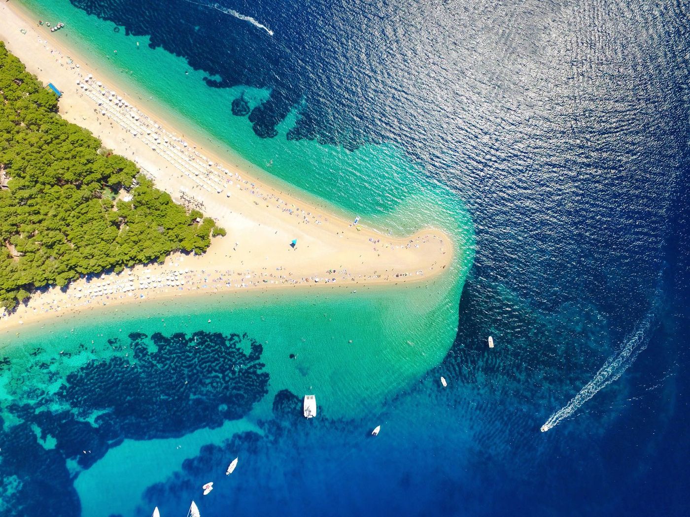 Croatie Île de Brac Plage de Zlatni Rat