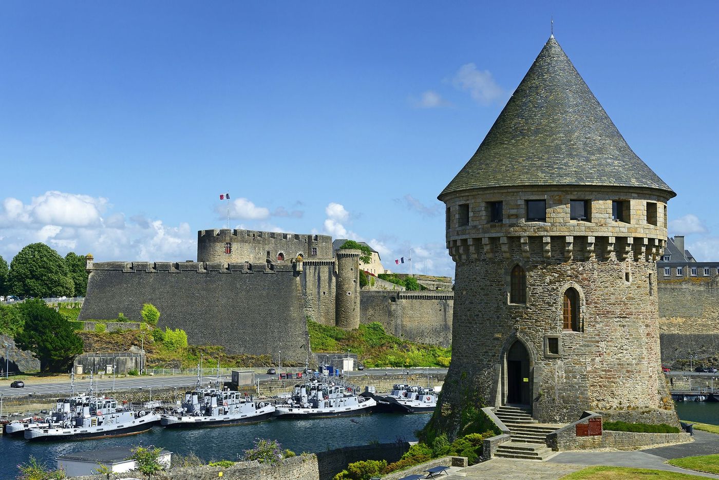 Bretagne Brest Tour Tanguy et château