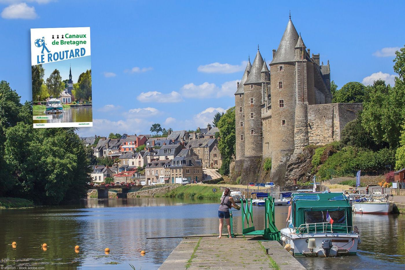 Bretagne Josselin Canal Nantes à Brest
