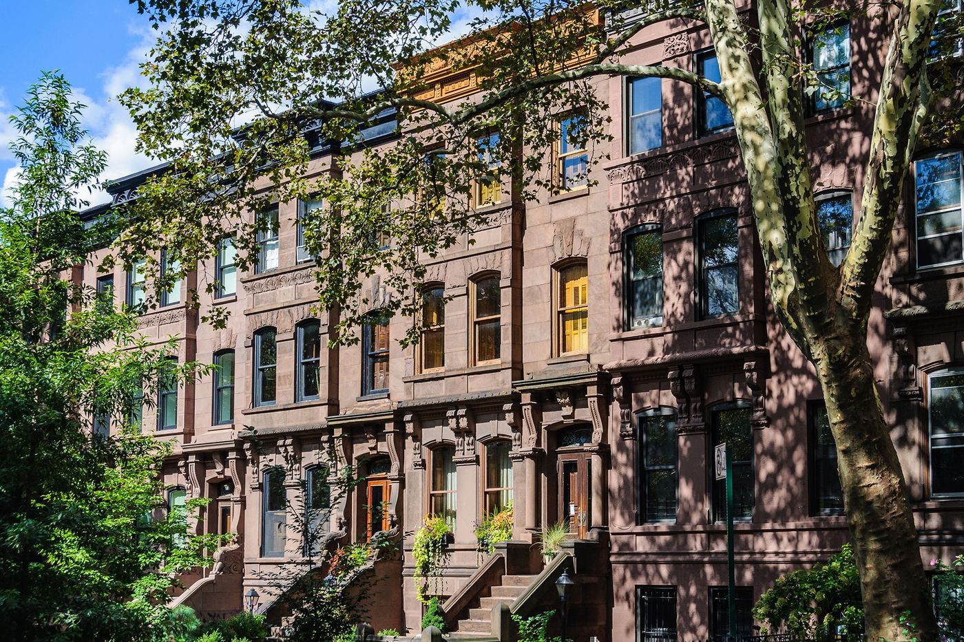 Brownstone houses - Park Slope