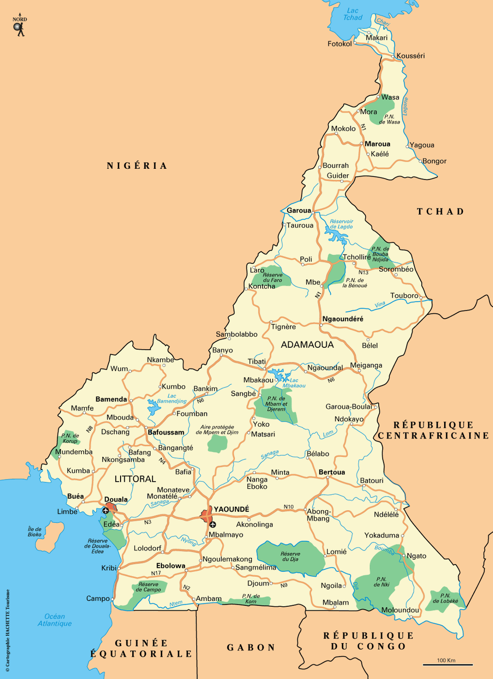 Carte Cameroun - Plan Cameroun