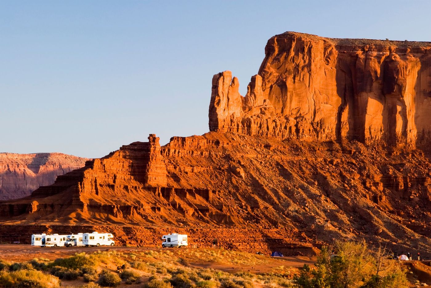 Camping-car à Monument Valley