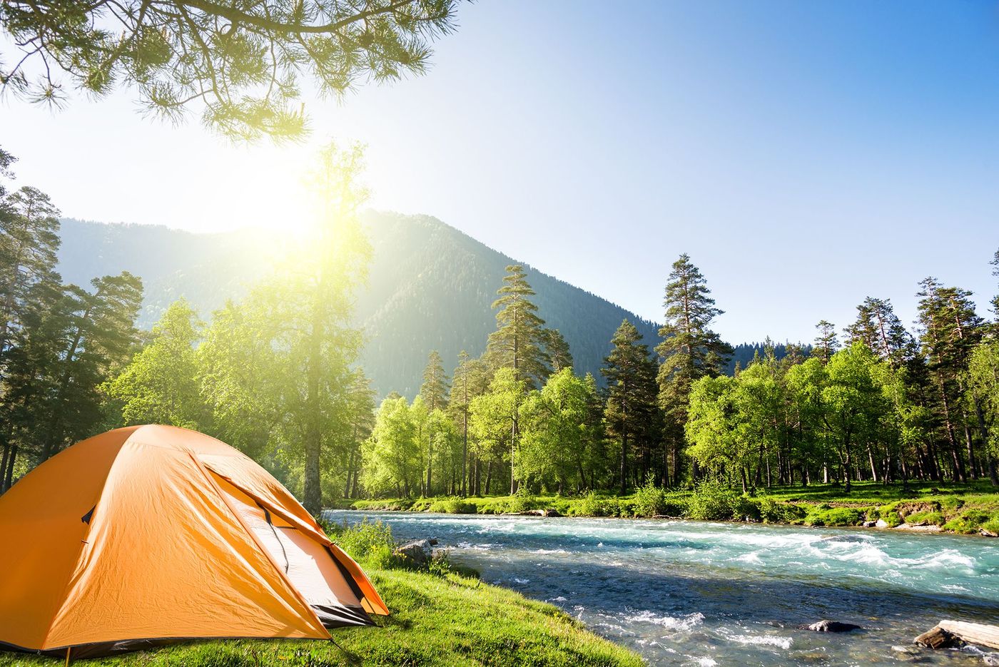 Camping à la montagne