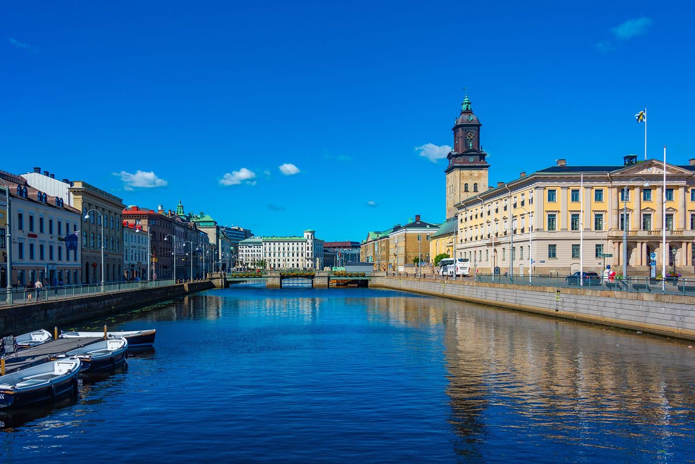 Canal et musée de la ville - Göteborg