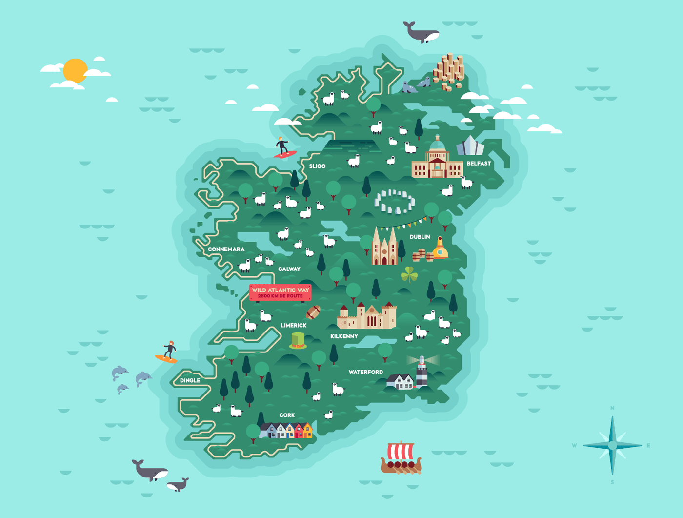 Carte Irlande