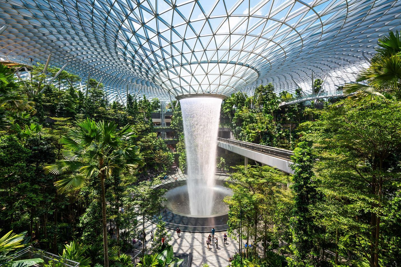Cascade de l'aéroport de Singapour