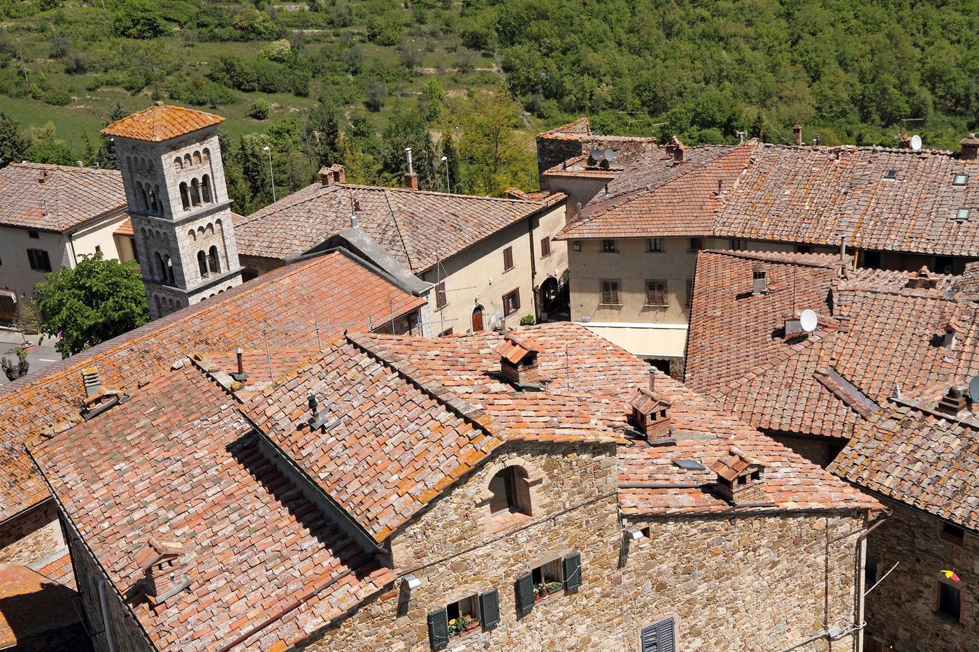 Castellina in Chianti depuis la Rocca
