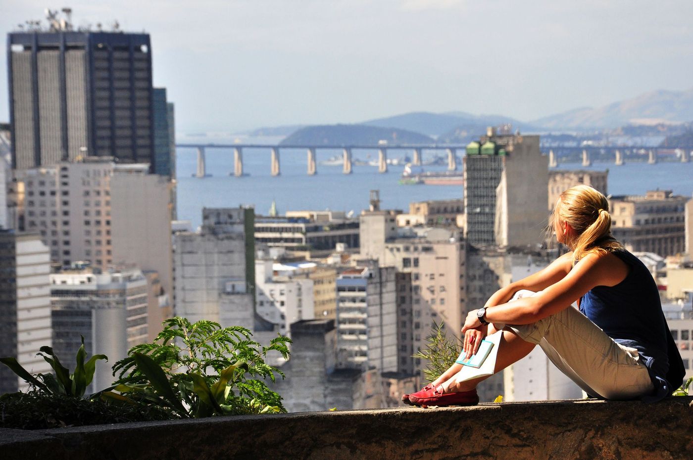 Brésil Rio de Janeiro Vue depuis le Museu Chácara do Céu