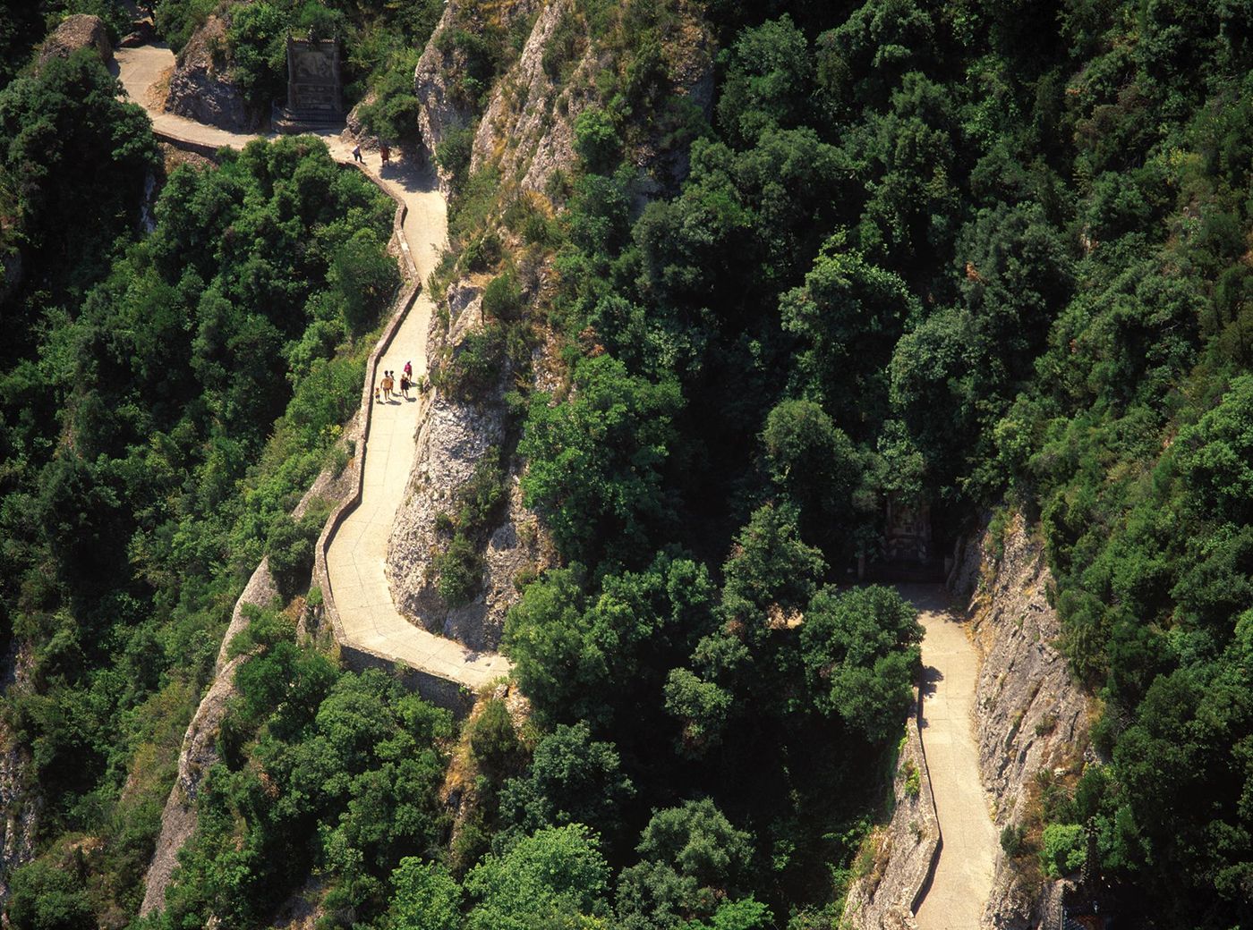 Chemin Romeu entre Barcelone et Montserrat