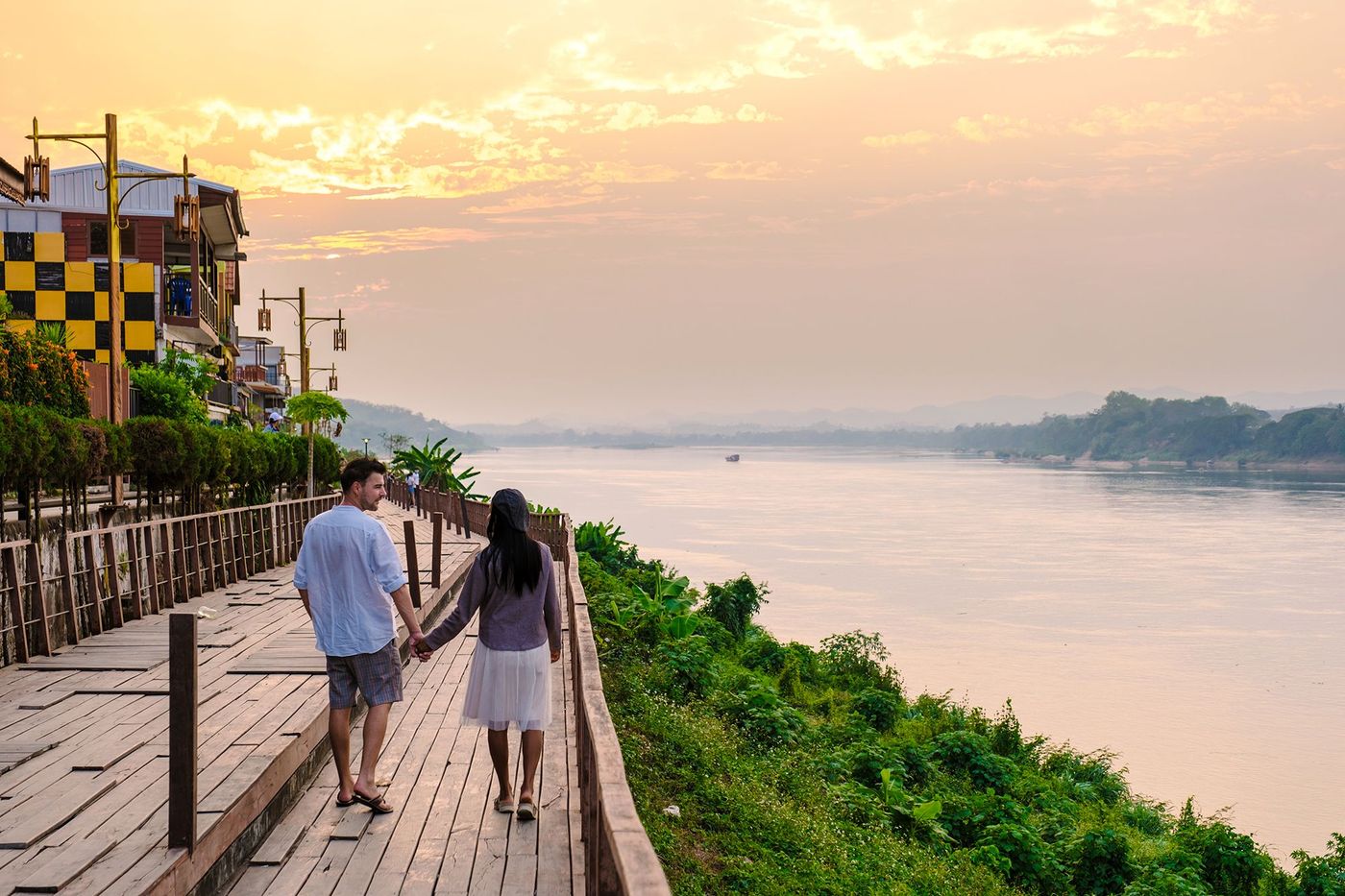 Chiang Khan - promenade le long du Mékong