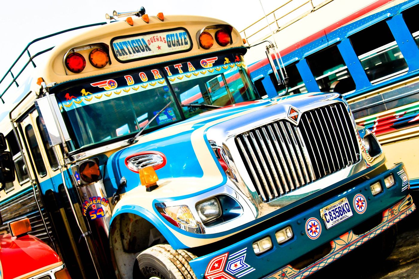 Chicken bus Amérique Centrale Transports