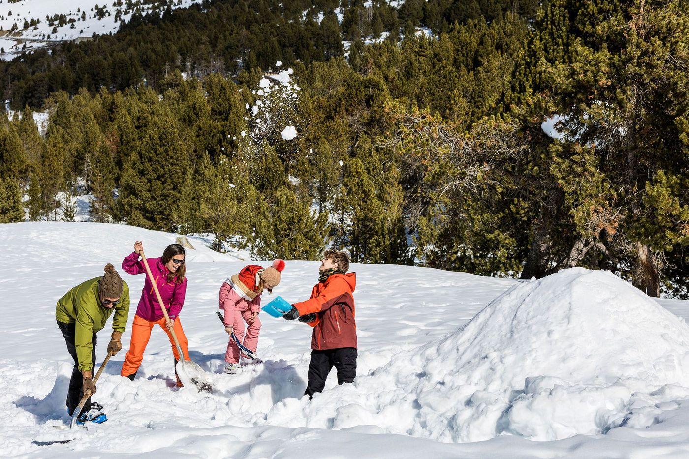 Construction d'un igloo