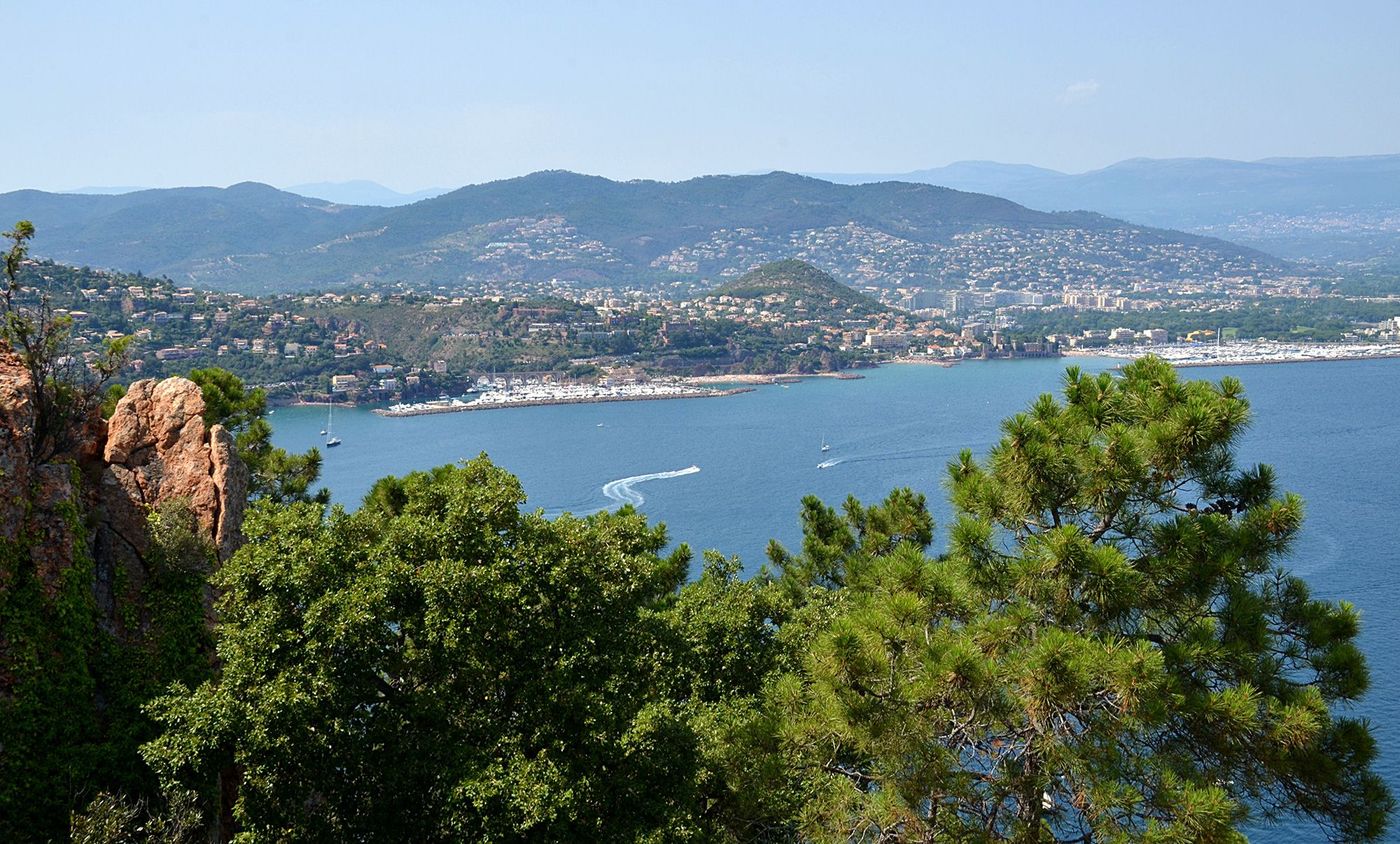 Côte d'Azur Golfe de la Napoule depuis la Pointe de l'Aiguille