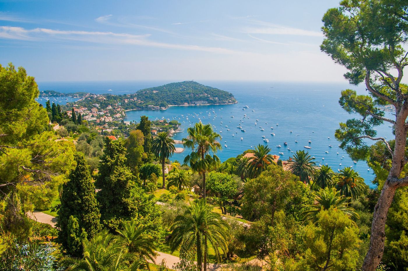 Côte d'Azur Saint-Jean-Cap-Ferrat depuis la moyenne corniche