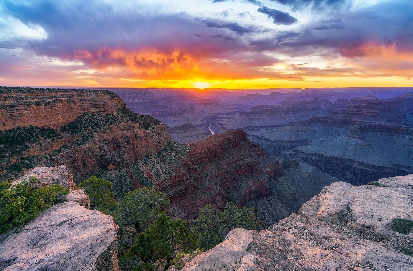 Coucher de soleil depuis Hopi Point