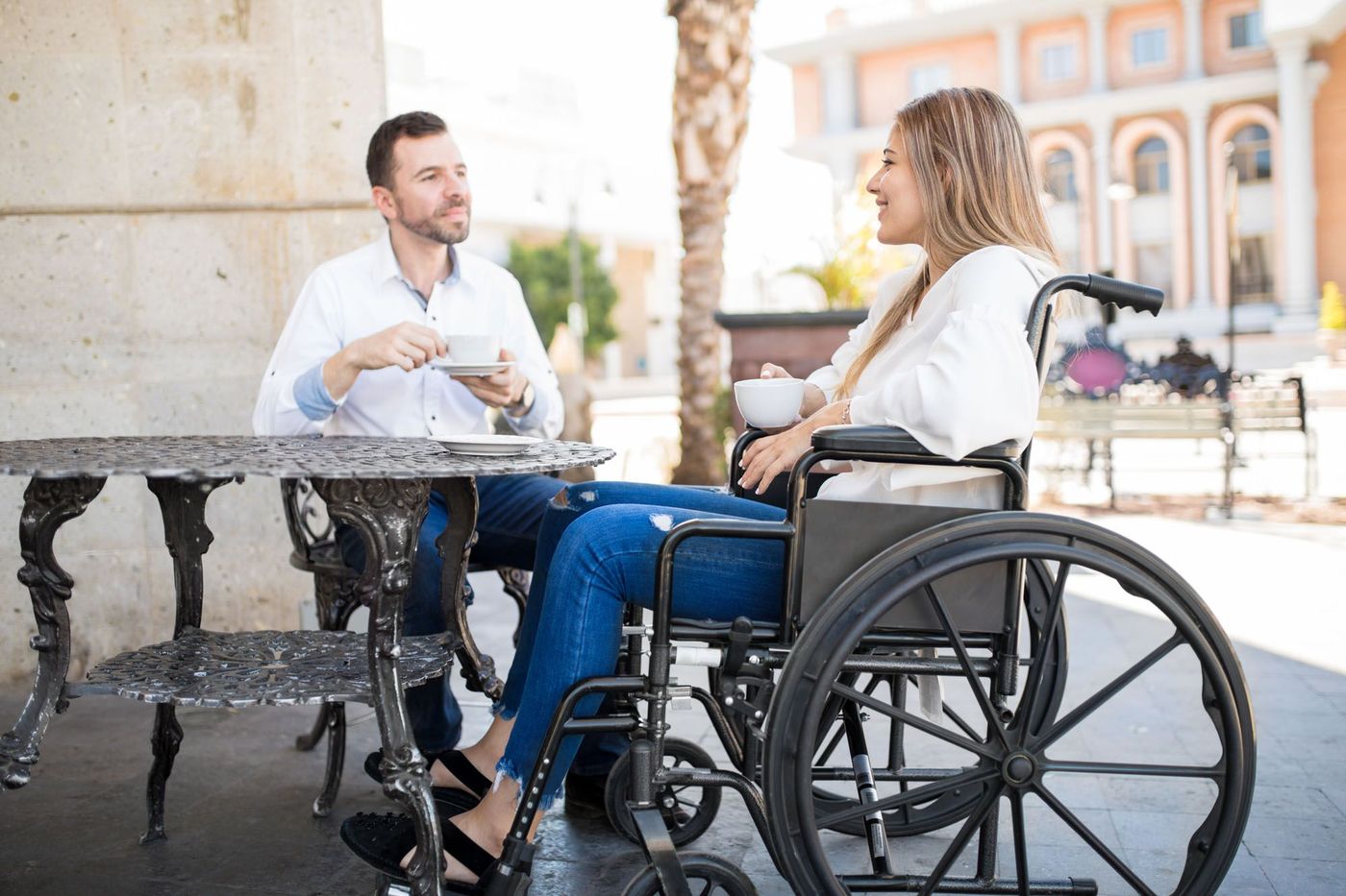 Couple Handicap Restaurant