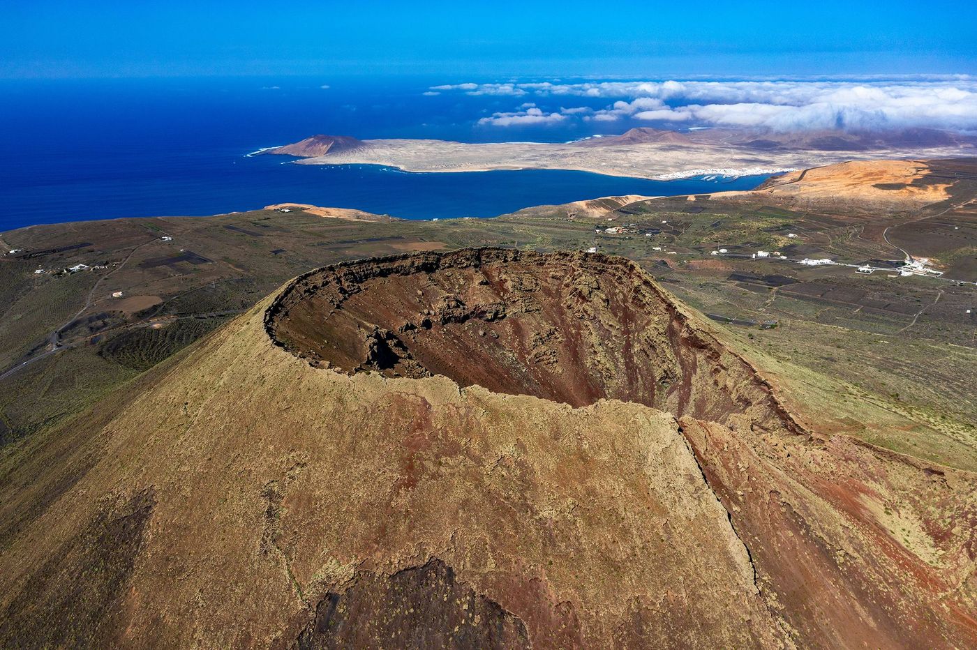 Cratère du volcan de Monte Corona - Lanzarote