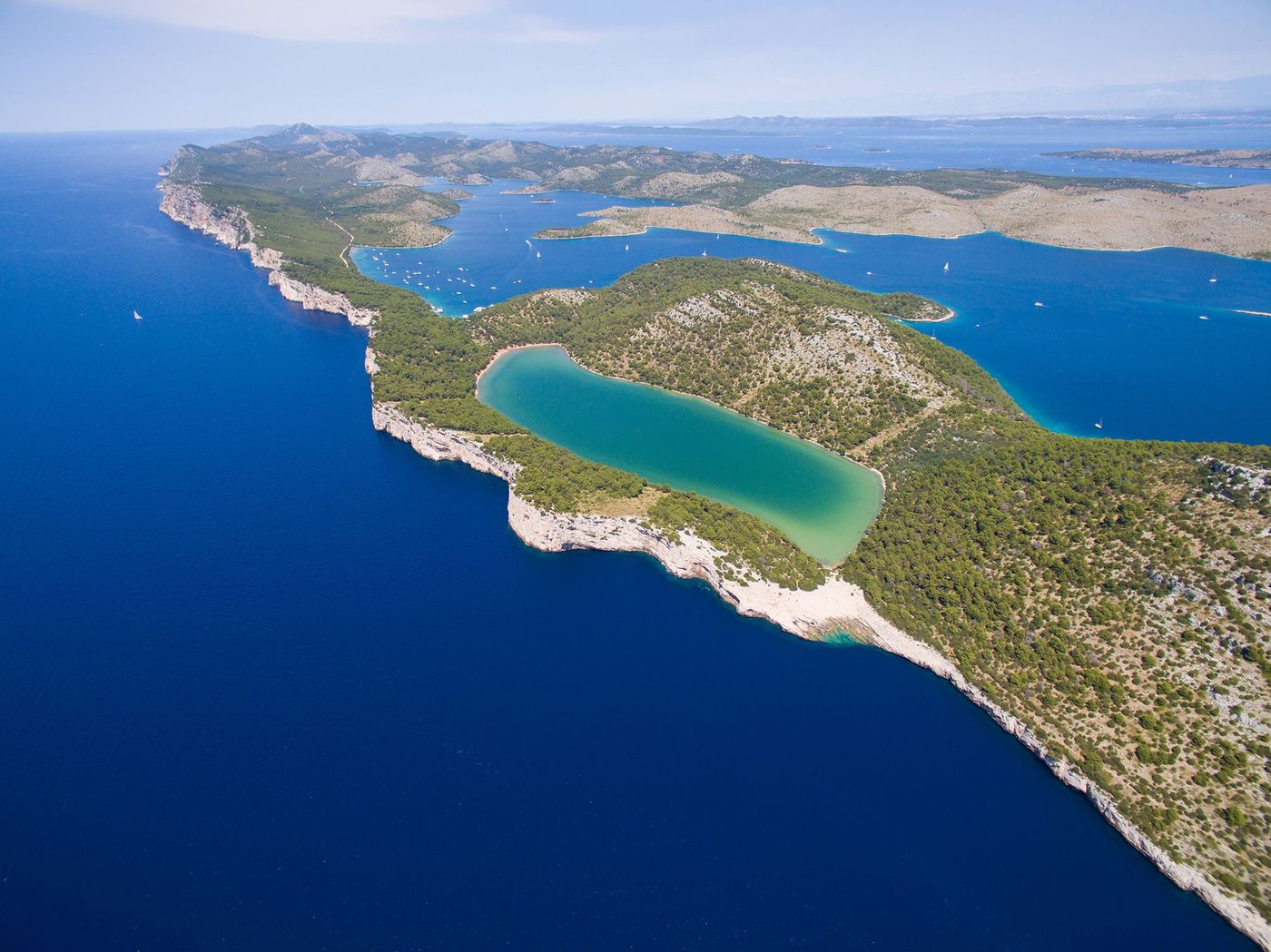 Croatie Ile de Dugi Otok Slano Lake