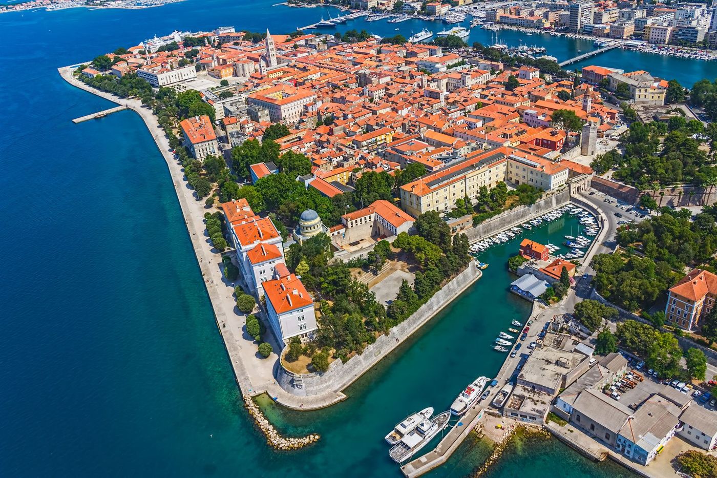 Croatie Zadar Vue Aérienne