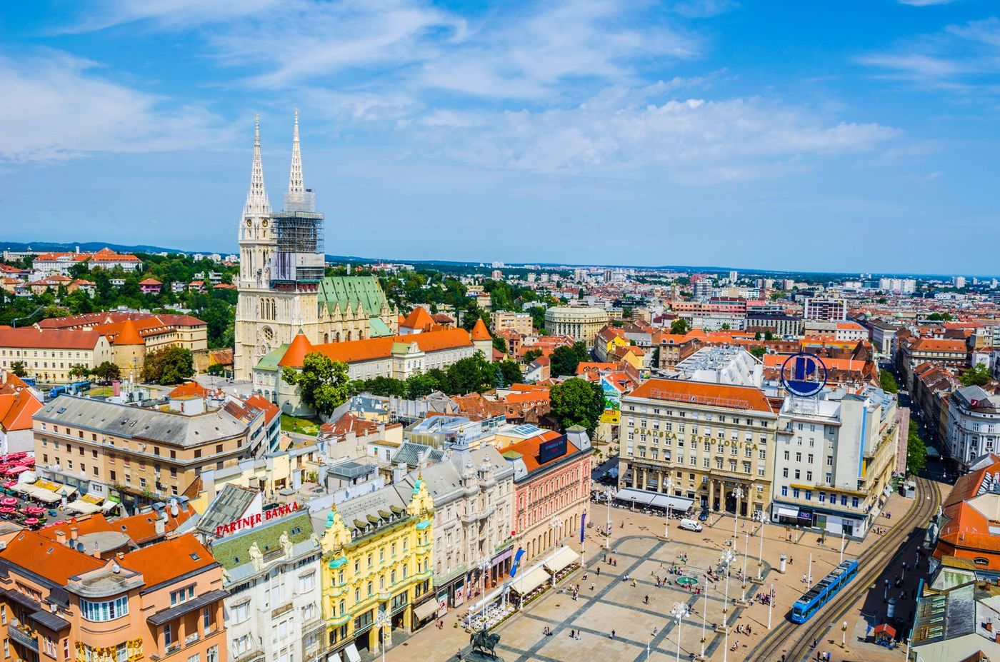 Croatie Zagreb Vue Aérienne