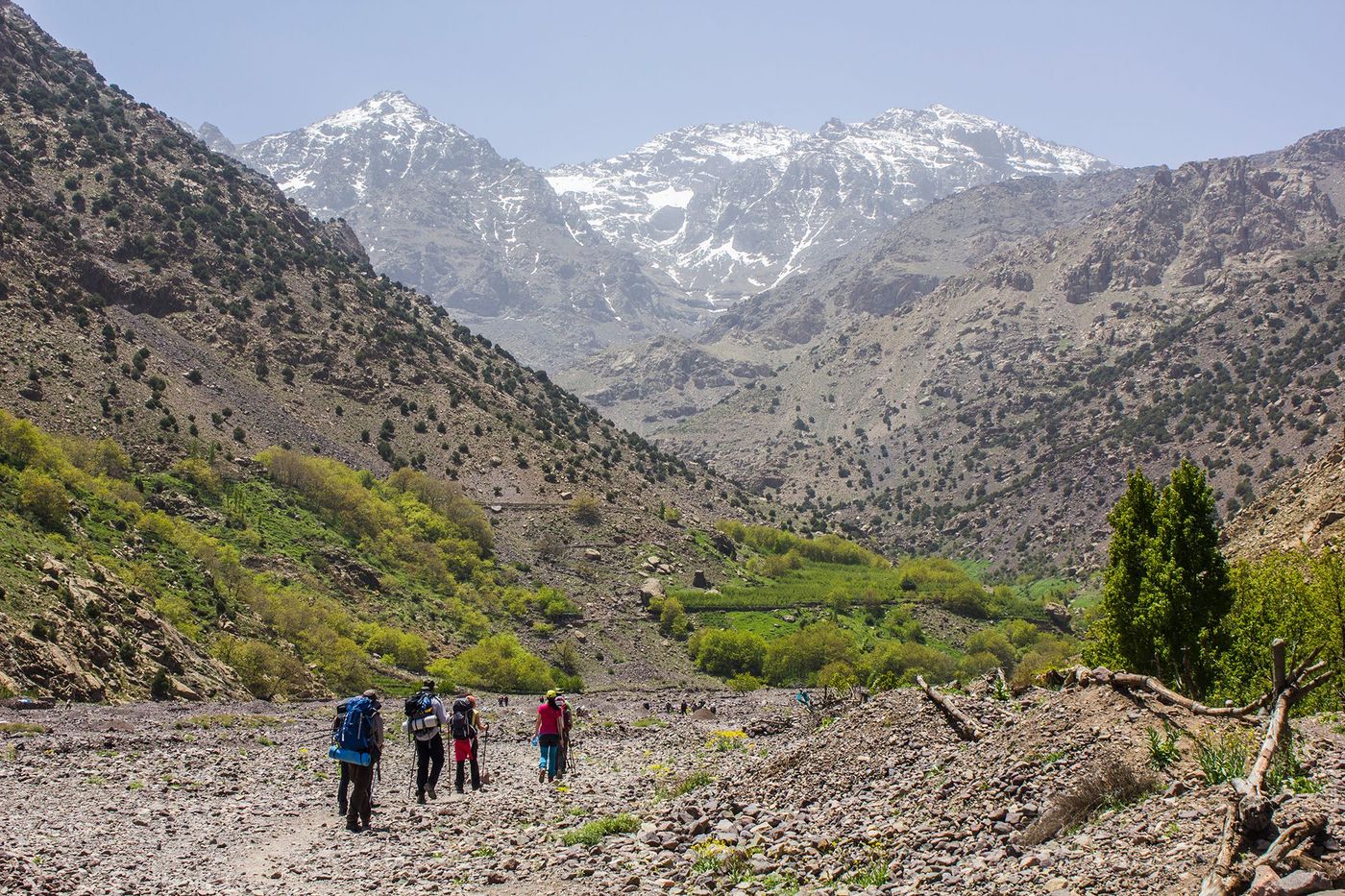 Début de randonnée - parc national de Toubkal