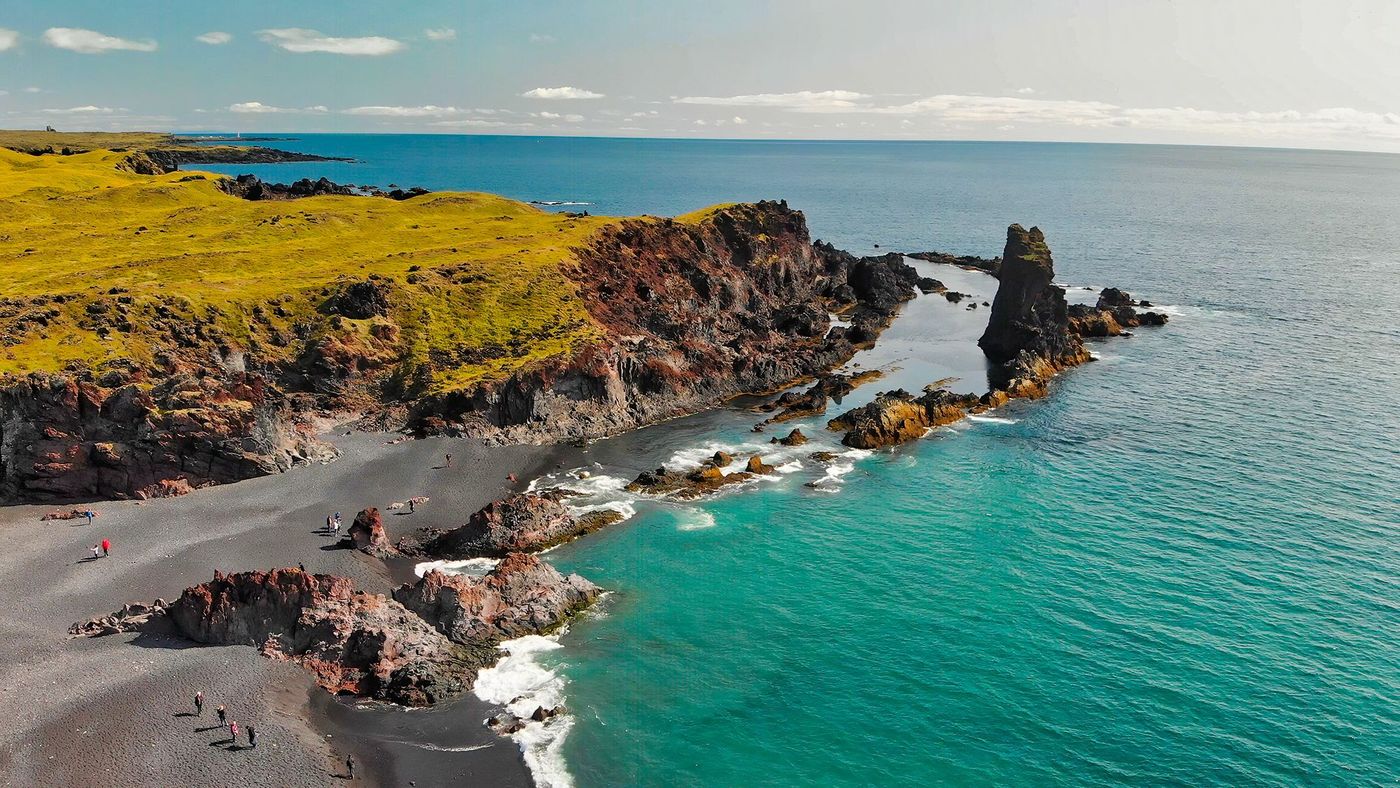 Djupalonssandur coast in Iceland.