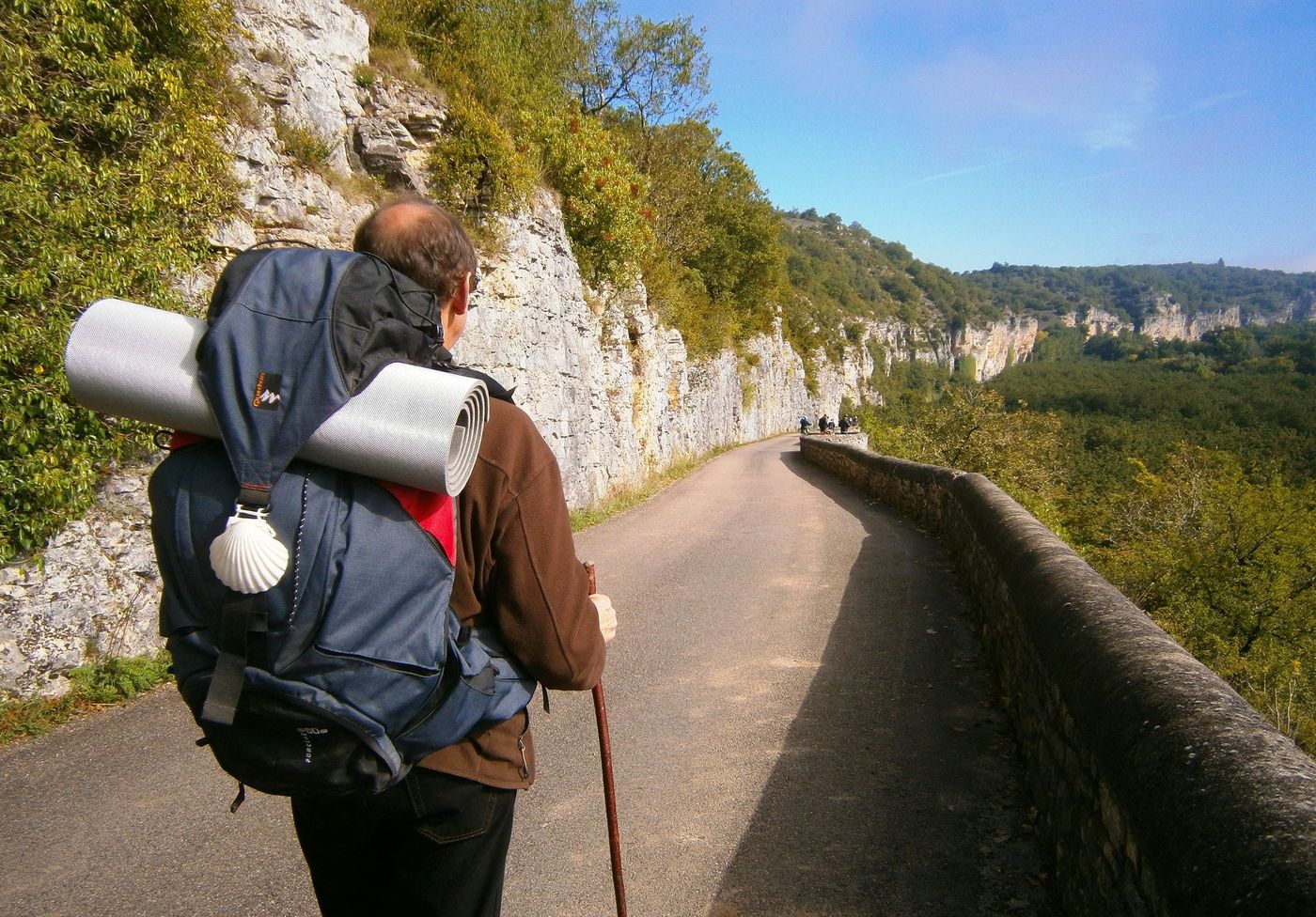 Randonneur en Dordogne