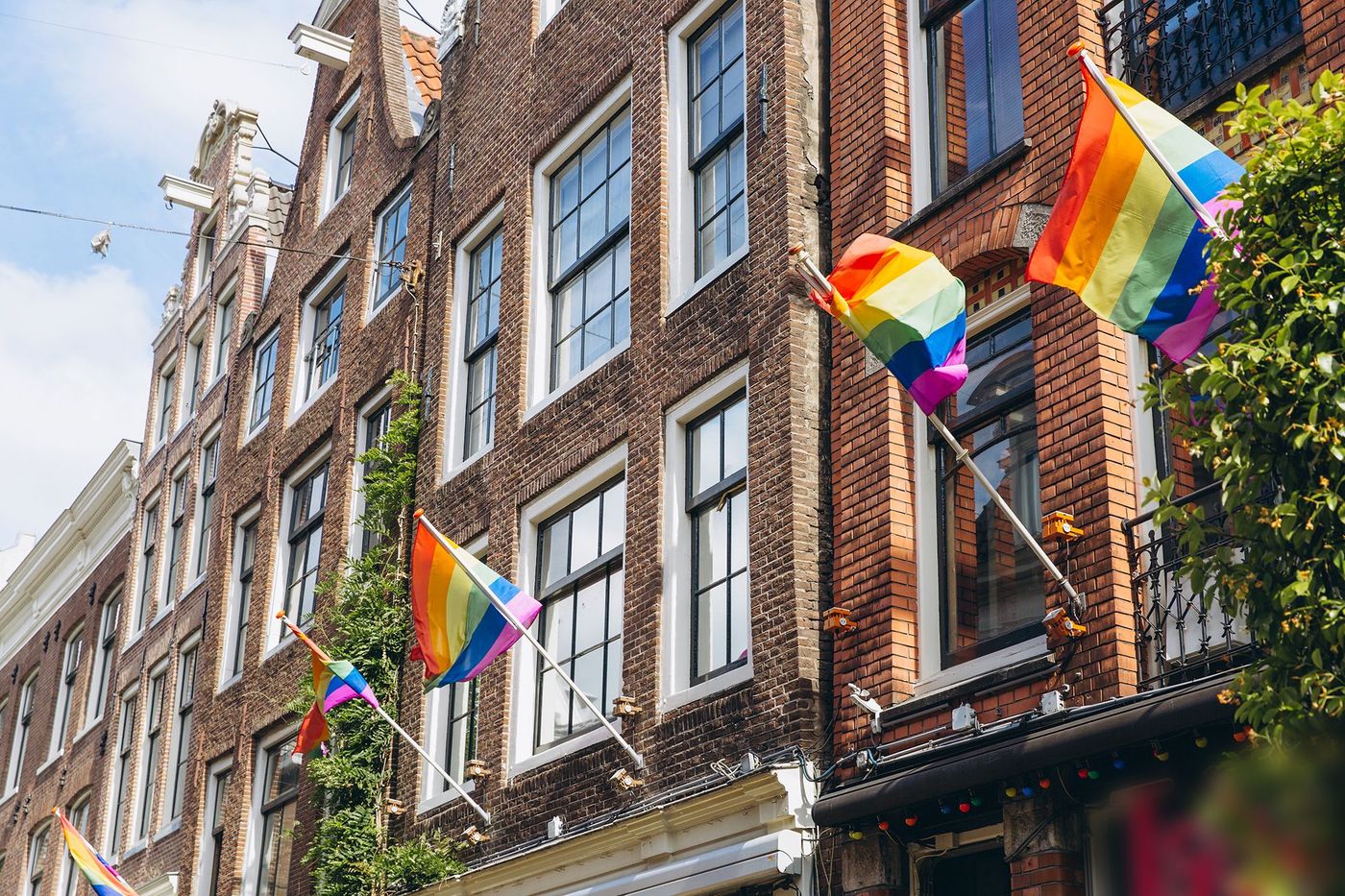 Drapeau arc-en-ciel - Amsterdam