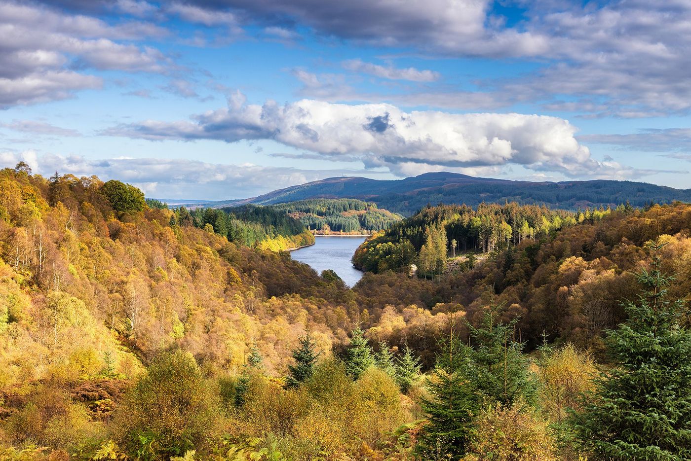 Ecosse Loch Drunkie depuis Dukes Pass