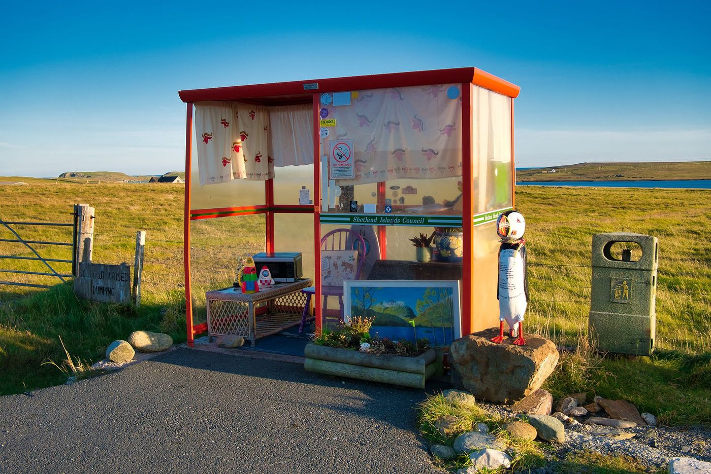 Ecosse Shetland Unst Bobby's Bus Shelter