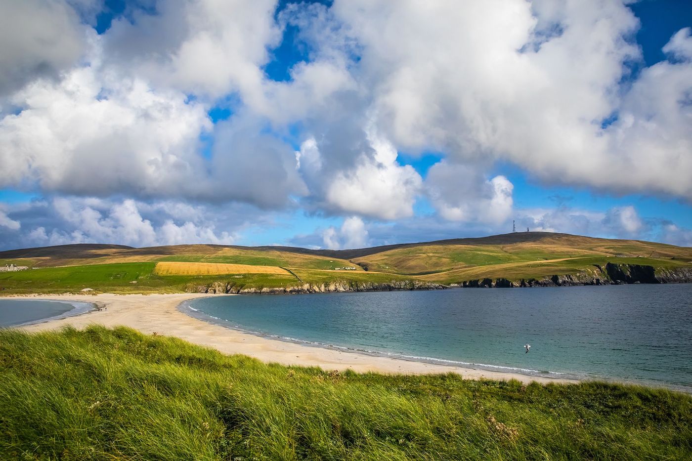 Ecosse Shetland Tombolo de St Ninian